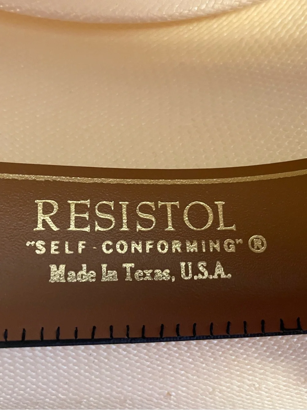 RESISTOL Gambler Western Hat — Size 7 Long Oval